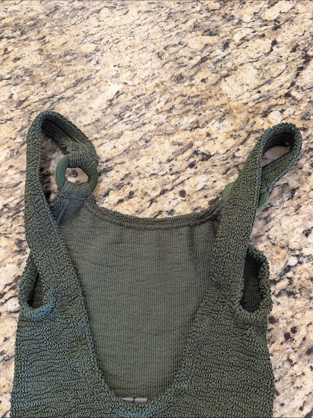 HUNZA G Domino One Piece Swimsuit, BRAND NEW, Green - Picture 5 of 14
